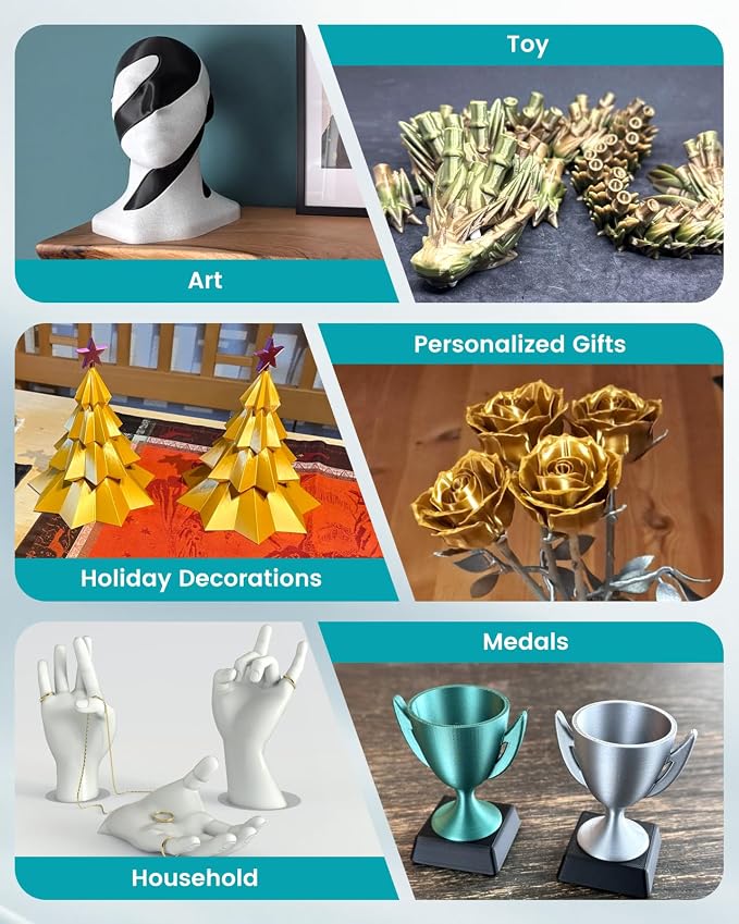 SUNLU Silk PLA+ Filament 1.75mm Green Color, Chrome Like Gloss Finish, Smooth Silk Texture, Upgraded Formula for Stable Printing, 1kg(2.2lbs) PLA Plus 3D Printer Filament, Olive Bronze