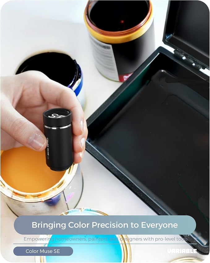 COLOR MUSE SE Colorimeter, Paint Color Matching Tool, Portable Digital Color Values, Reader, Sensor, Identify Closest Matching Paint and Scanner Device for Painters, Designers