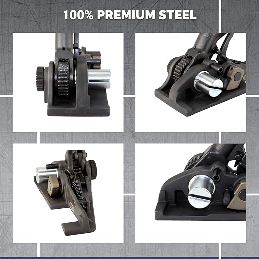 IDL Packaging S-300 Steel Strapping Tensioner for up to 1 1/4" Width Strapping - Heavy-Duty Windlass Tensioner Provide the High Tightening Force - Feedwheel Banding Tool with Long Service Life