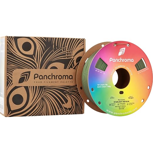 Polymaker Panchroma Starlight PLA Filament 1.75mm for 3D Printing, Meteor | Neatly Wound, Starry Sky PLA 1kg, Easy Print & Smooth Feeding, Compatible with Bambu Lab & Most 3D Printers