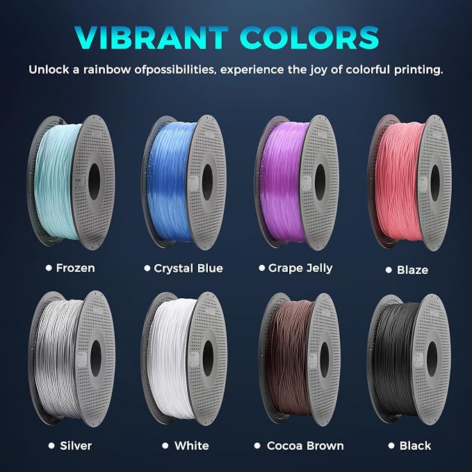 Bamboo Original TPU 90A 1.75MM Filament Exceptional Wear Resistance for Lasting Performance with RFID for Bambu Lab A1,A1MINI,X1,P1 AMS 1KG +/- 0.03mm AMS HT Compatible (Frozen 51900)