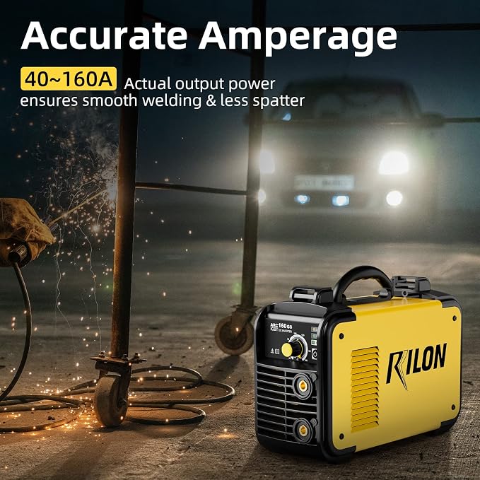 Stick Welder, 110V/220V Actual 160Amp ARC Welder Machine, IGBT Inverter Welding Machines with Hot Start Arc Force Anti-Stick, High Efficiency for 2/32"-1/8" Welding Rod