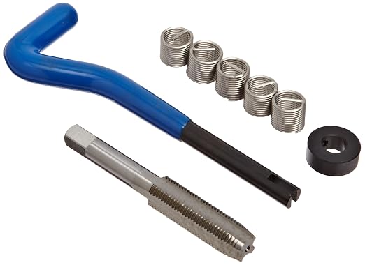 E-Z Lok EK31115 Helical Threaded Insert Kit, 304 Stainless Steel, 7/16"-20 Thread Size, 0.656" Installed Length (Pack of 5)
