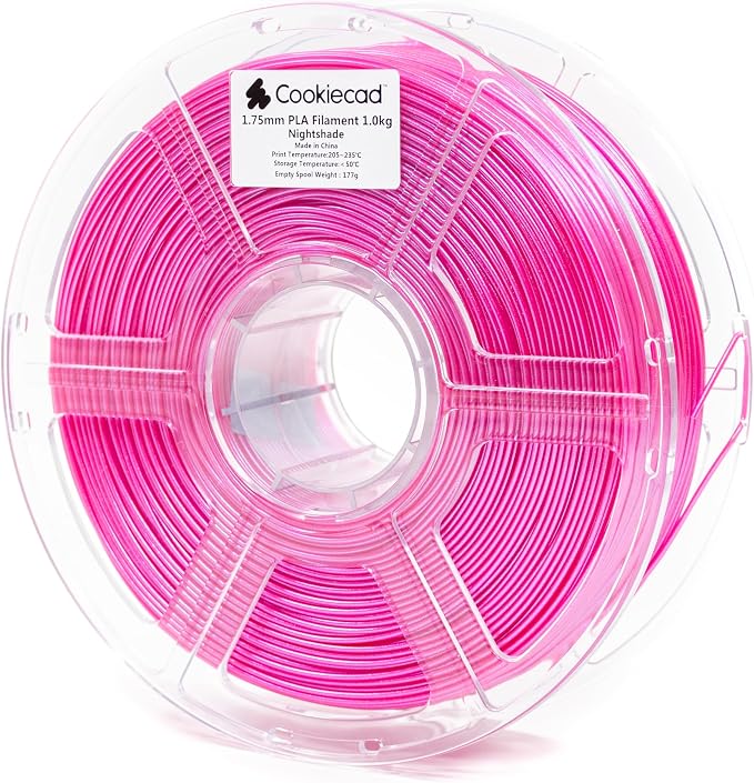 Cookiecad PLA Filament 1.75mm 1kg Iridescent Glitter 3D Printer Filament - Nightshade Elixir PLA