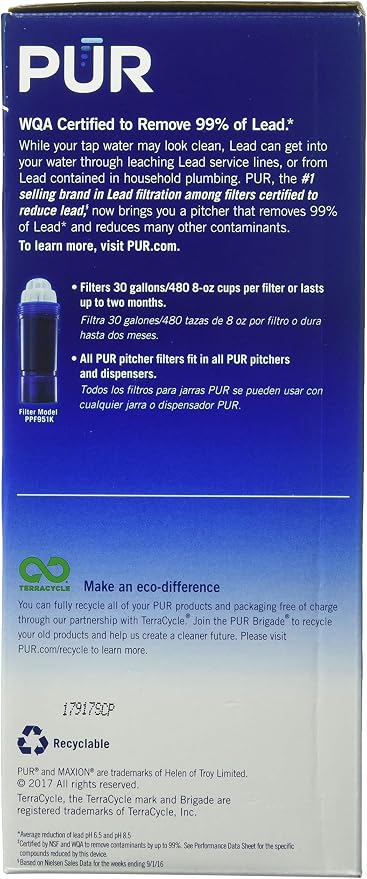 PUR MAXION Replacement Pitcher Filter - 4 PACK