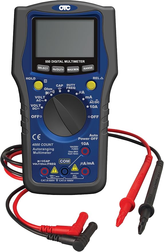 OTC 3940 550 Series Digital Multimeter - Features Frequency, Duty Cycle, Diode & Continuity Tests, Plus All the Standard Meter Features You Expect in a Professional Grade Multimeter
