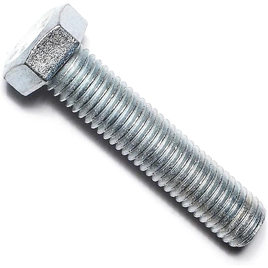 Hard to Find Fastener Tap Hex Bolts, Durable Corrosion-Resistant Steel Hex Head Bolt for Home Improvement, DIY, Construction, 5/8-11 x 3, Pack of 25