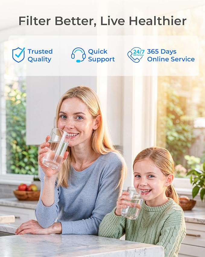 Waterdrop P1 Under Sink Water Filter, Replacement for Waterdrop TST-UF & TST-B Ultra-Filtration Under Sink Water Filter System, 1 Pack