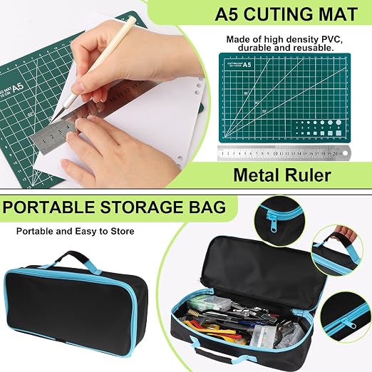 176 PCS 3D Printing Tool Kit, 3D Printing Accessories with Nozzle Cleaning Kit, Deburring Tool, Digital Caliper, Smoothing Tools, 3D Printer Tools for Model Measuring Removing Finishing 3D Print