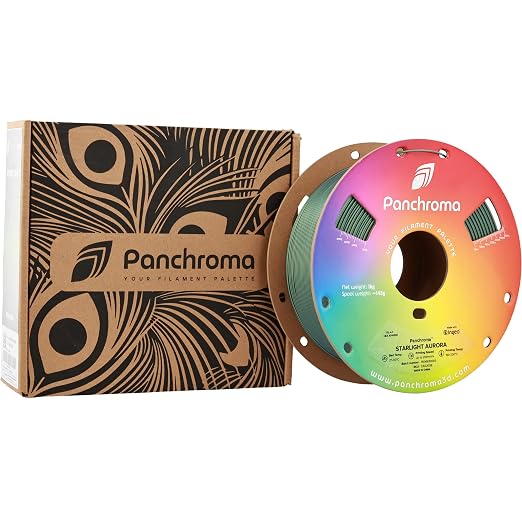 Polymaker Panchroma Starlight PLA Filament 1.75mm for 3D Printing, Aurora | Neatly Wound, Starry Sky PLA 1kg, Easy Print & Smooth Feeding, Compatible with Bambu Lab & Most 3D Printers