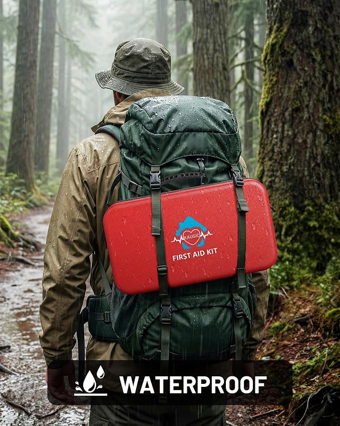 500PCS Waterproof Hard Shell First Aid Kit for Travel, Camping, Businesses, Home, Car, Hiking, Sports, Office, Vehicle & Outdoor Emergency Supplies, Well-Organized Home Travel Essentials