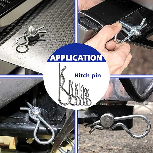 420 PCS Heavy Duty Pin Assortment Kit, Hitch Pins R Clip PIns/ Hair Pins/ Lynch Pins/ PTO Pins/ Cotter Pins/ Clevis Pins for Trucks Trailers Tractors Mowers 3 Point Accessories, Farm, Lawn and Garden