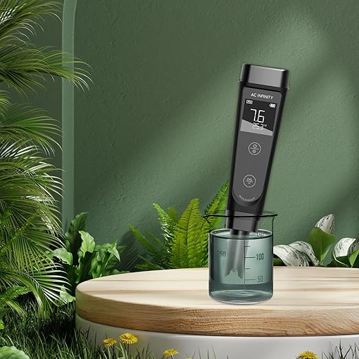 AC Infinity pH Meter Kit, High Precision Digital pH Pen with ±0.1 pH Accuracy, Nutrient Test pH Meter for Water Hydroponics Plants, Gardening, Aquariums, Swimming Pools