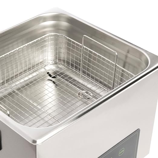 U.S. Solid 15L Ultrasonic Cleaner - 28/40kHz Dual-Frequency Digital Ultrasonic Cleaning Machine with Heater, Timer, and Degas Function