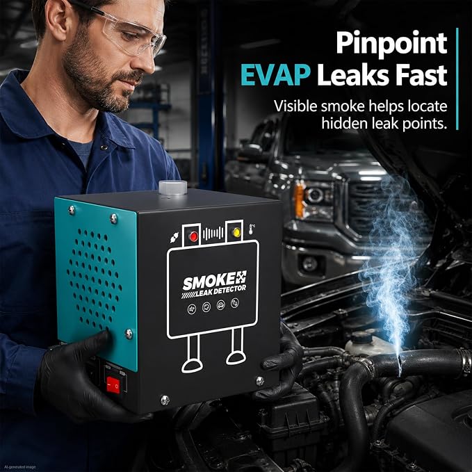 Smoke Machine Automotive EVAP-Leak - SD202E Sky Blue 12V DC Vacuum/Evap Diagnostic Tool for Repair Workshop