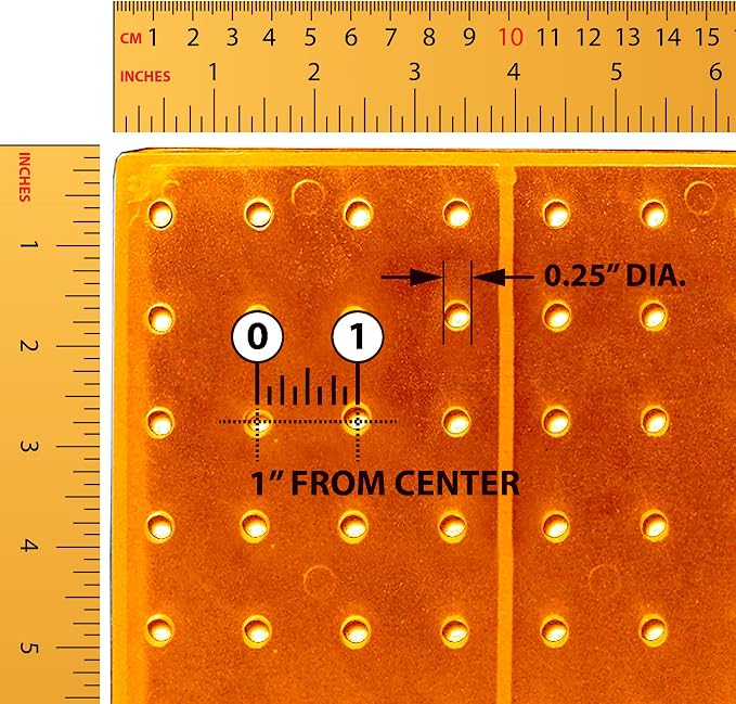 Azar Displays 701414-ORG-4C32 Rotating Countertop Display Kit with Peg Hooks Included, 14 Inches Wide x 14 Inches Deep x 20 Inches High, Pegboard Spinner Organizer, Orange