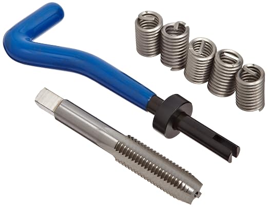 E-Z Lok EK21120 Helical Threaded Insert Kit, 304 Stainless Steel, 7/16"-14 Thread Size, 0.875" Installed Length (Pack of 5)