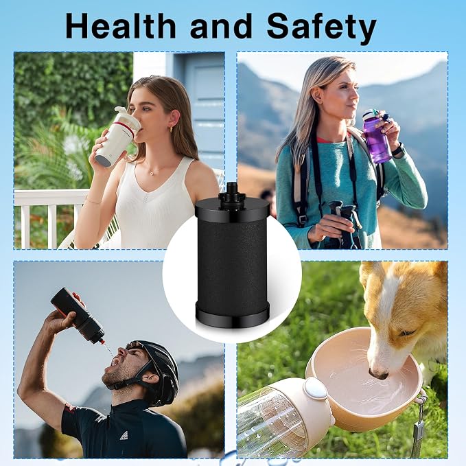 2387 Pro Filter Replacement, NSF Certified for Alexapure 2387 Pro Water Filter, 5,000 Gallon Throughput Capacity Compatible with Alexapure Pro Water Filtration System, 4 Pack Black