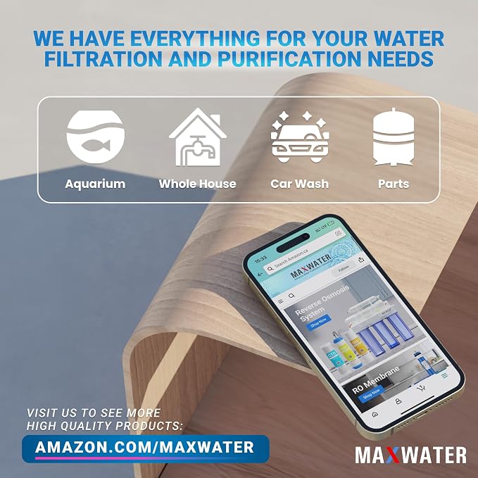 Max Water 25 Micron 20 x 4.5 Whole House Pleated Sediment Water Filter Replacement Cartridge for Well Water Filtration