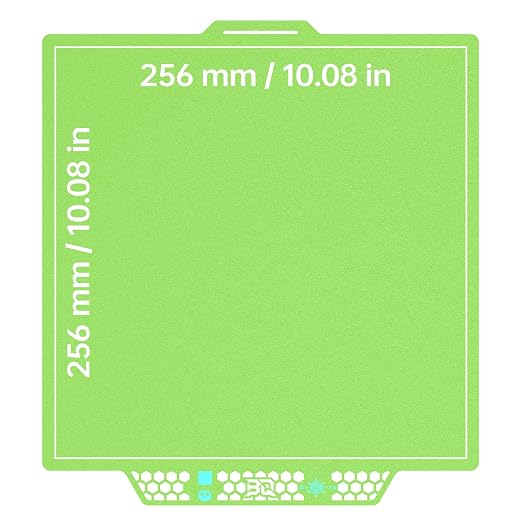 BIQU CryoGrip Pro Glacier Build Plate for Bambu-Lab X2D P2S P1S P1P X1C X1E A1 3D Printers, Firm Adhesion, Double-Sided Spring Steel Sheet, 257x257mm, Green