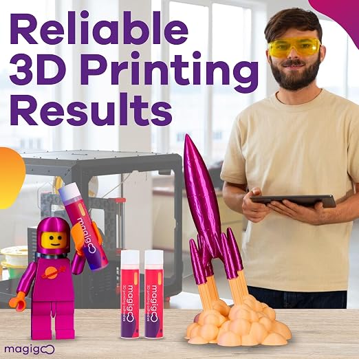 Magigoo, MO2018 3D Printer Adhesive Glue – Reduces Warping for ABS, PLA, PETG, HIPS, ASA, and TPU Filaments – Flex Plate, Glass, PEI, Buildtak, and Kapton Compatible - All-in-One Solution (120 mL)