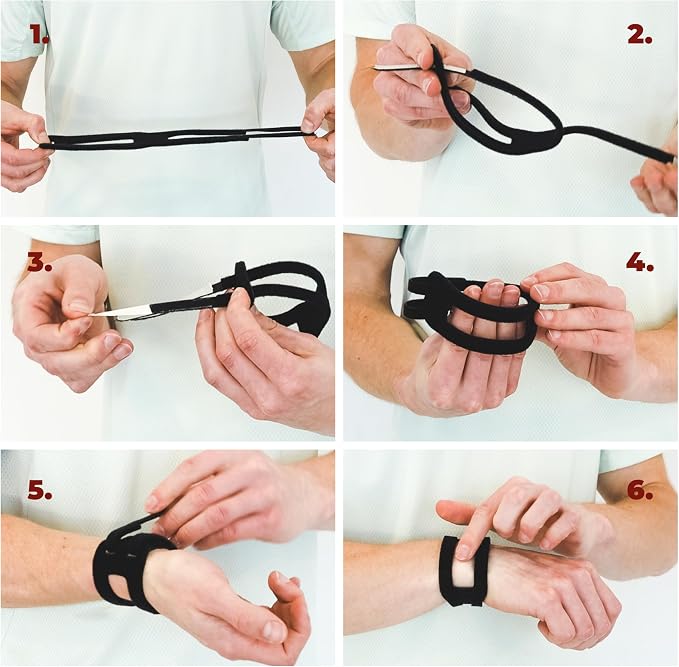 WristWidget® (Red) Adjustable Wrist Brace for TFCC Tears, One Size fits most. For Left and Right Wrists, Support for Weight Bearing Strain, Exercise