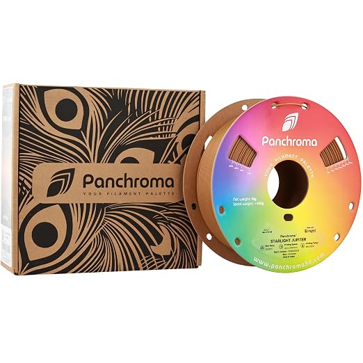 Polymaker Panchroma Starlight PLA Filament 1.75mm for 3D Printing, Jupiter | Neatly Wound, Starry Sky PLA 1kg, Easy Print & Smooth Feeding, Compatible with Bambu Lab & Most 3D Printers