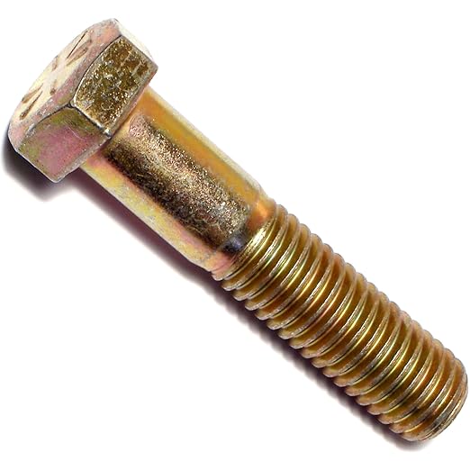 Hard-to-Find Fastener Grade 8 Hex Cap Coarse Large Bolts, Midwest Assortment Refill, Steel Hex Bolts for Construction, Home Improvement, 9/16-12 x 2-1/2 - Inch, Pack of 5