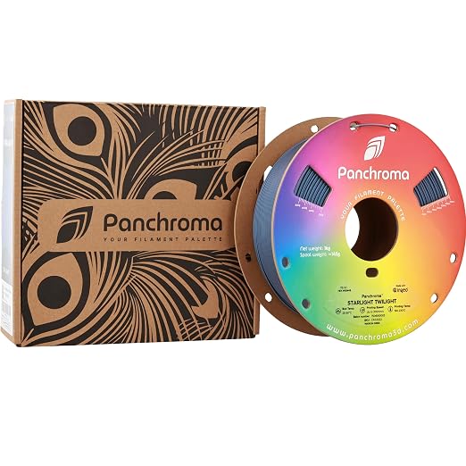 Polymaker Panchroma Starlight PLA Filament 1.75mm for 3D Printing, Twilight | Neatly Wound, Starry Sky PLA 1kg, Easy Print & Smooth Feeding, Compatible with Bambu Lab & Most 3D Printers