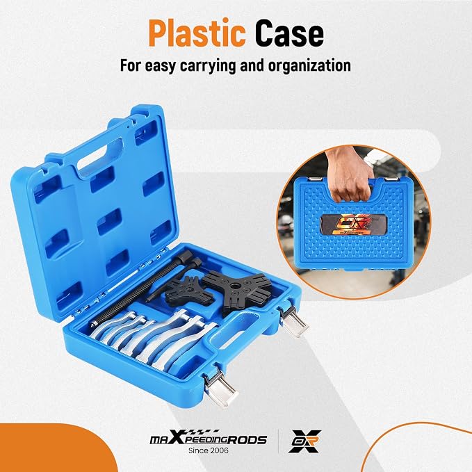 maXPeedingrods 2 or 3 Jaw Gear Puller Set, 3" and 7" Pulley Puller Tool, 2 Pcs External and Internal Ratcheting Puller Set