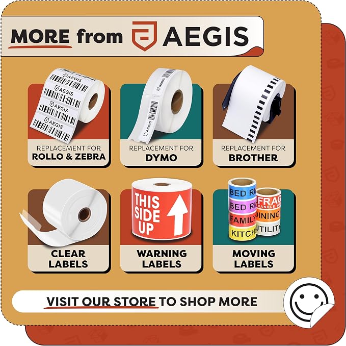 Aegis Adhesives - 3x2 inch Thermal Labels, Label Stickers for Address, Shipping & Postage - Perforated, Compatible with Rollo, Zebra, and Other Desktop Label Printers (12 Rolls, 700 Labels/Roll)