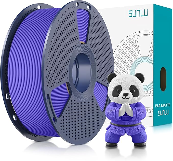 SUNLU PLA Matte 3D Printer Filament 1.75mm, PLA Filament 1kg Spool (2.2lbs), Dimensional Accuracy +/- 0.02mm, Matte Lavender Purple PLA