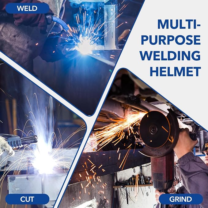 TRQWH Panoramic View Welding Helmet Auto Darkening Welding Hood True Color 4 Arc Sensor Welding Mask Large Viewing 3.94" x 3.15" Wide Shade 4/5-9/9-13 Weld Helmet for TIG MIG ARC Weld (Black)