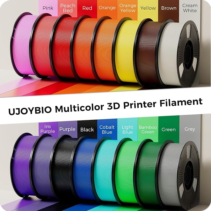 PETG Filament Bundle 4kg, Low Stringing High Toughness 3D Printer Filament 1.75mm, Clog-Free Neat Wound, High Speed Printing PETG Fits Most FDM 3D Printers, 1KG*4 Pack, PETG Black * 4