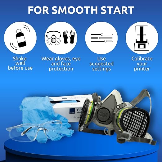 TGM-7 3D Printing Resin for Tabletop Miniatures – Tough, High Resolution, Low Odor, Fast Curing, 1L (Colours, 1 kg)