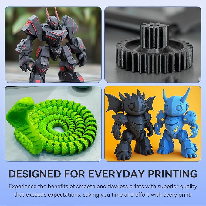 JAYO PLA 3D Printer Filament, Clear PLA Filament 1.75mm, 1.1KG Spool, Dimensional Accuracy +/- 0.02mm, Fit Most FDM Printer