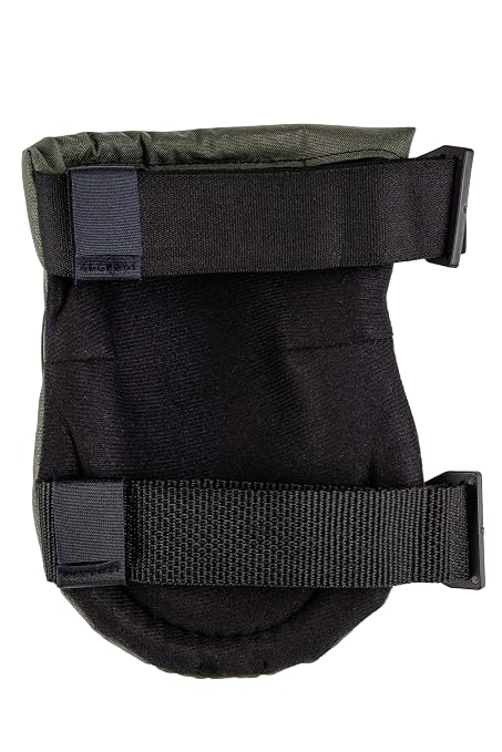 ALTA 50413.09 AltaFLEX Knee Protector Pad, Olive Green Cordura Nylon Fabric, AltaLOK Fastening, Flexible Cap, Long, Olive Green
