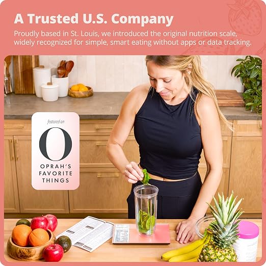 Greater Goods Digital Nutrition Scale ā Accurate Macro and Calorie Tracking for Meal Prep, Weight Loss, and Healthy Eating | 2,000 Built-in Foods, Intuitive Nutrition Label Display, 11lb Cap, Pink
