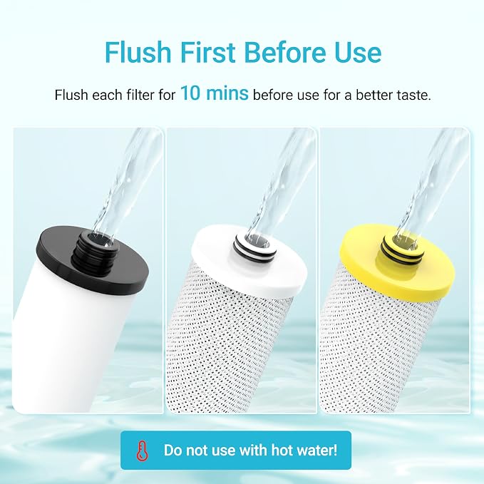 Aquacrest WF51 Water Filter, Replacement for Aquasana® AQ-5300+R, Claryum® 3-Stage Max Flow, AQ-C3M-R, AQ-6300M, 800 Gallons, 3 Filters