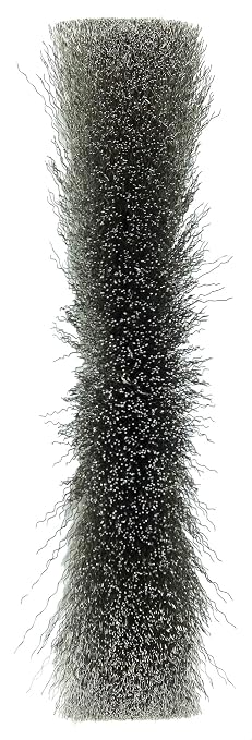 Weiler 01675 6" Narrow Face Crimped Wire Wheel, .006" Stainless Steel Fill, 5/8"-1/2" Arbor Hole, Made in The USA (Pack of 2)