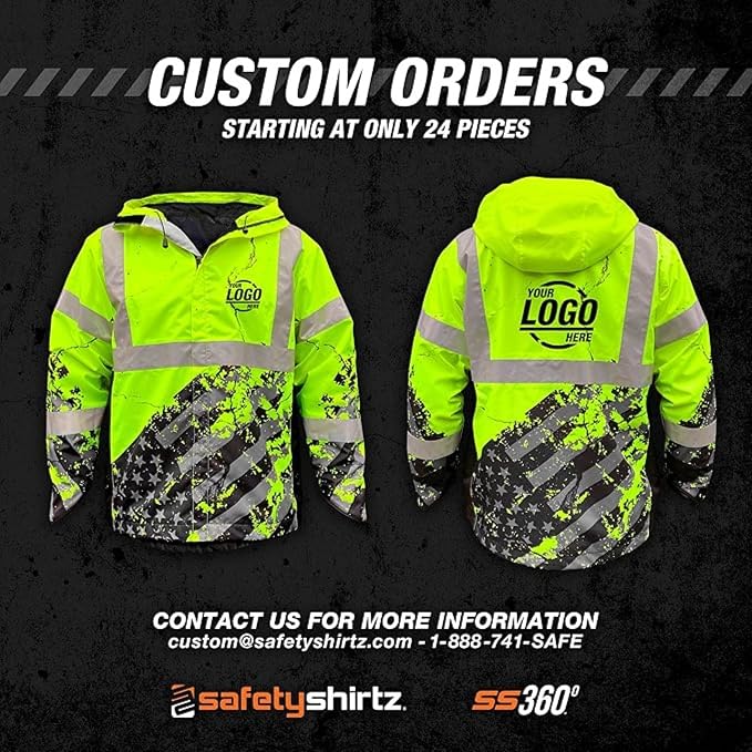 SafetyShirtz SS360 ANSI Class 3 Type R Graphic Hoodie