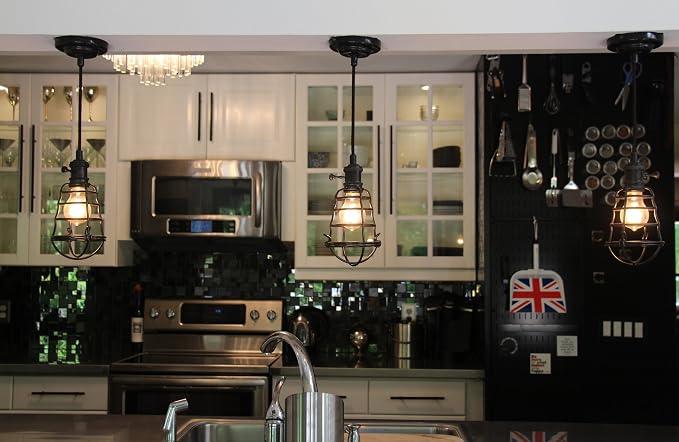 Wall Control Kitchen Pegboard Organizer Pots and Pans Storage Rack Organization Kit with Black Pegboard and Black Accessories