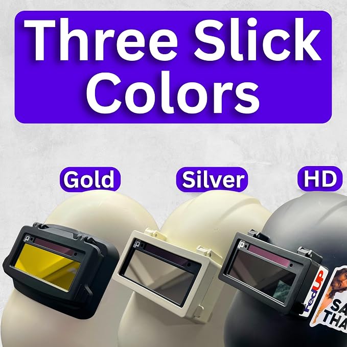 The Duke Single 1.0 | Shade 12 Red Auto Darkening Welding Lens | 2" x 4 1/4" x 0.2" | Darkens Automatically And Ultra Clear | Red Front - Green Weld View | Ridge Products Royal Series