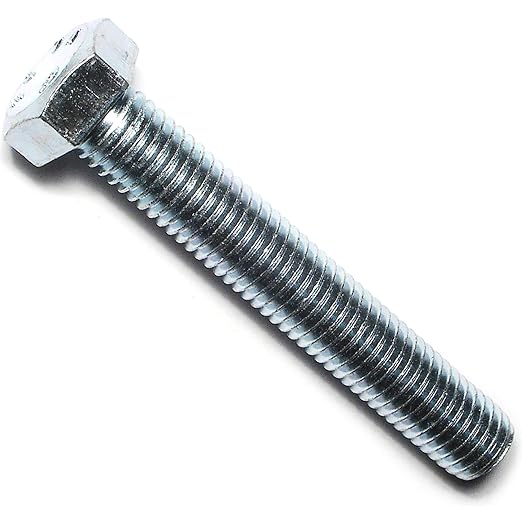 Hard to Find Fastener Tap Hex Bolts, Durable Corrosion-Resistant Steel Hex Head Bolt for Home Improvement, DIY, Construction, 5/8-11 x 4, Pack of 25
