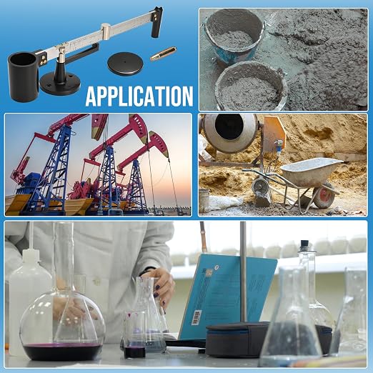 Mud Hydrometer, 0.96-2.5g/cm³ Measurement Range 0.01g/cm³ High Precision Fine Workmanship Better Quality More Wear-Resistant for Longer Service Life Suitable for Drilling Slurry Testing