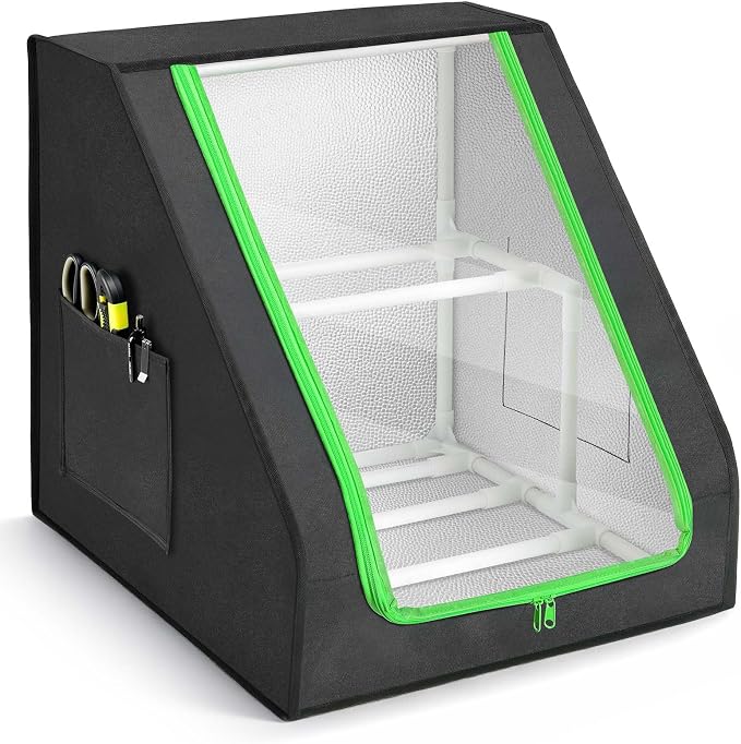 FANGSUN 3D Printer Filament Storage Box – Holds Up to 21 Spools, 2-Tier Filament Rack and Organizer Box with Stable Trapezoid Frame and Pockets for 3D Printing Enthusiasts in Home, Studio, or Workshop