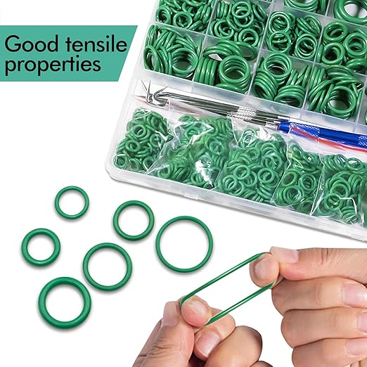 XBVV 560 Pcs Faucet Rubber Washers and SAE O Ring and 595 Pcs Air Conditioning O-Ring Kit for Automotive A/C, Compressor and Professional Faucet Plumbing Seal Orings Repair
