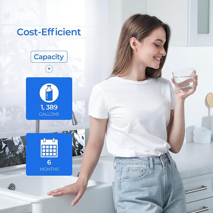 AO-MF-R Water Filter Replacement | Compatible with AO Smith AO-MF System, Basic Direct-Connect Under-Sink Water Filter AO-MF-R, 2 Pack