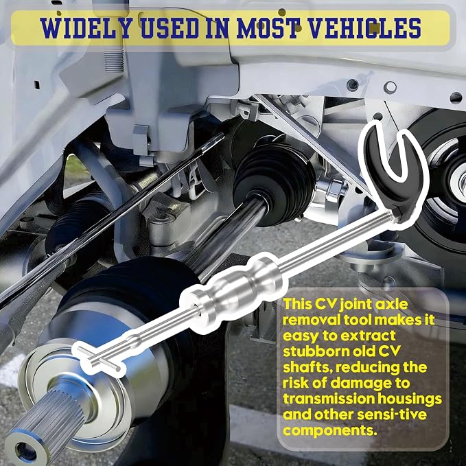 Universal CV Axle Removal Tool Set with Inner CV Axle Puller Tool and CV Joint Puller Propshaft Separator Tool and 3.75 inch CV Axle Shaft Puller Tool (QP-CV-4-in-1)