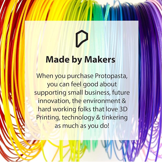 Protopasta Static Dissipative Black Carbon Fiber PLA 3D Printer Filament for ESD Safe Prints | Easy Printing with Low Warp | 1.75mm Filament | 500g with Recyclable Cardboard Spool